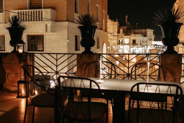 La terrazza privata della Suite Tito Schipa di Risorgimento Resort